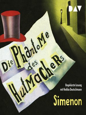 cover image of Die Phantome des Hutmachers